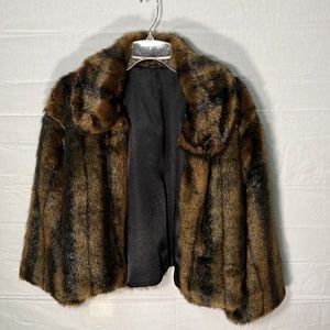 Cejon accessories Faux fur brown and black coat